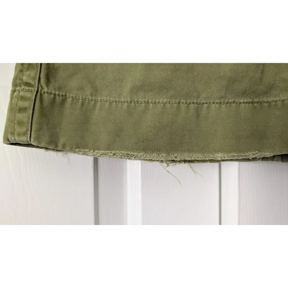 J. Crew Green Y2K Utility Skirt